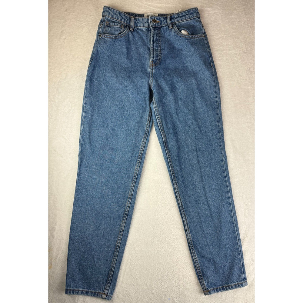 Zara Authentic Denim By TRF Trafaluc Size 4 Blue Medium Wash Straight Jeans
